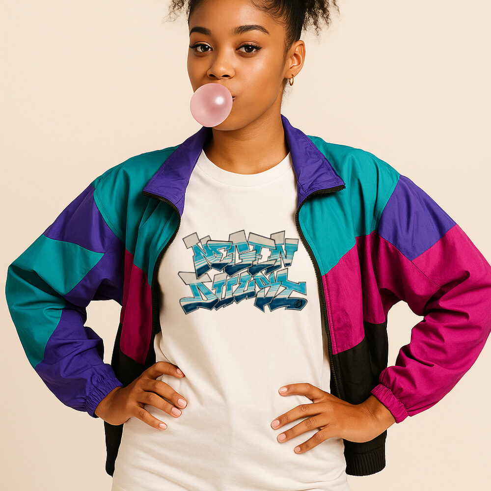 Deca Ronin Graffiti White Shirt